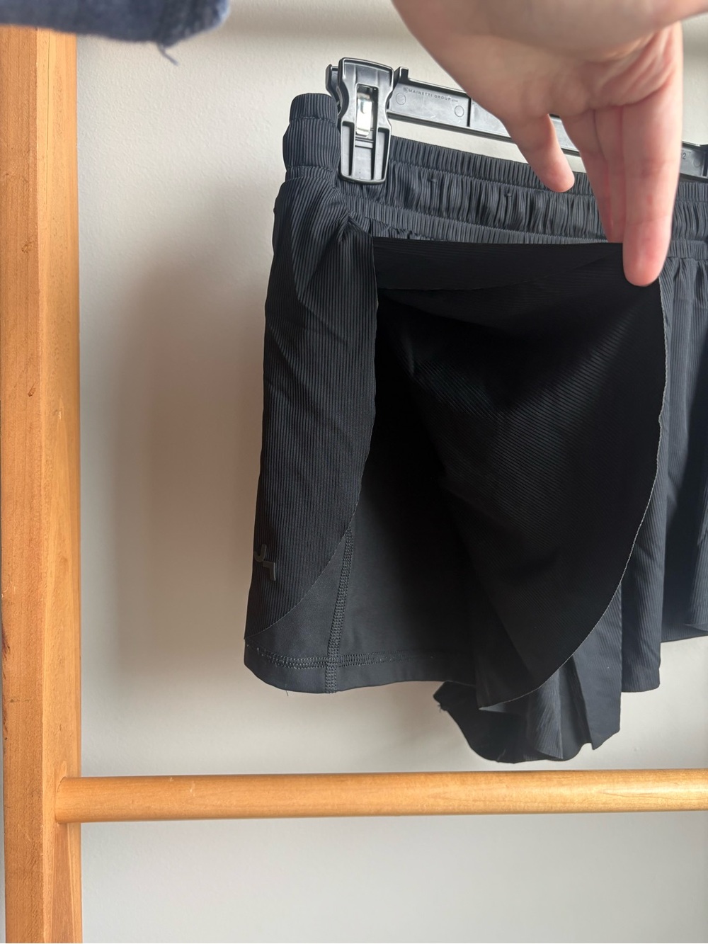 JoyLab Black Athletic Shorts with Drawstring Waist - Picture 3 of 4